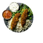 Indian Style Breaded Chicken Salad